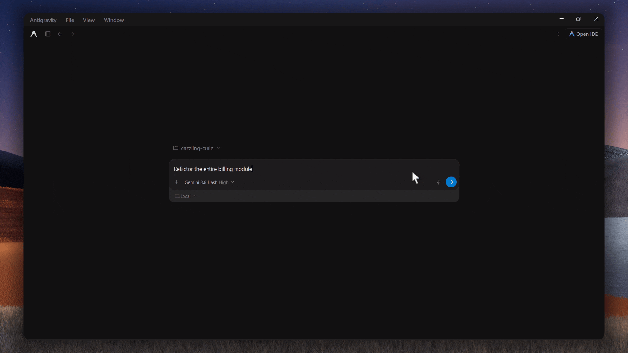 Look Busy extension replaying project source as a typing drill with ghost text